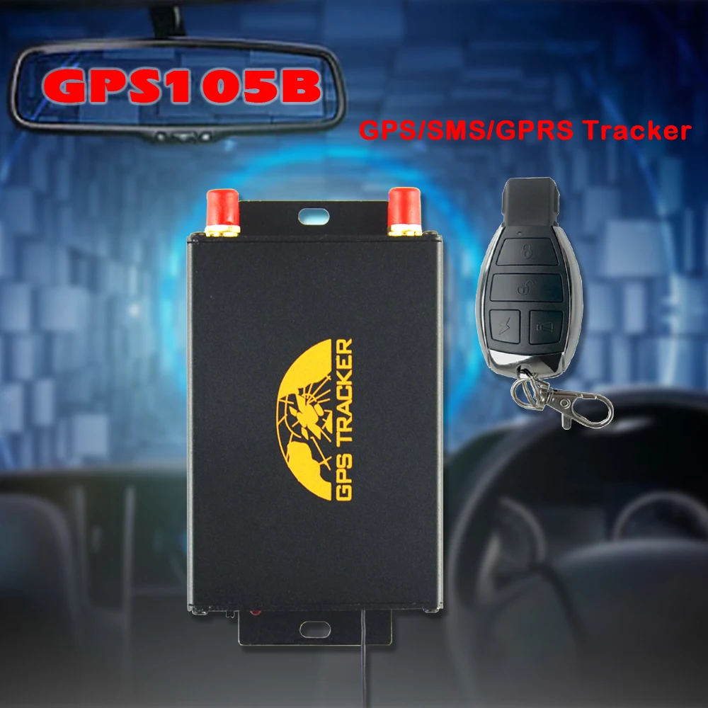 Gps 105B TK105B автомобильный gps-трекер устройство слежения в реальном времени ACC сигнал SOS аварийная сигнализация Функция пульта дистанционного управления гео-забор