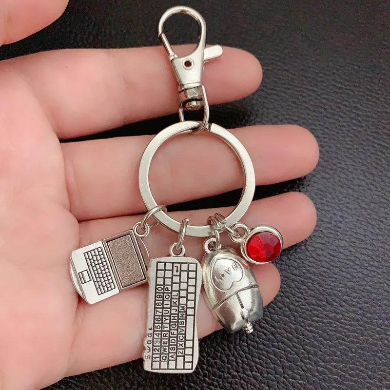 Подвеска мышь брелок новый шарм 12 цветов акриловый камень любовь Мини Милая