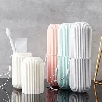 

Portable ToothBrush Storage Box Travel Camping Toothbrush Case Cover Safety Health Bathroom Storage Organizer Box 1PC