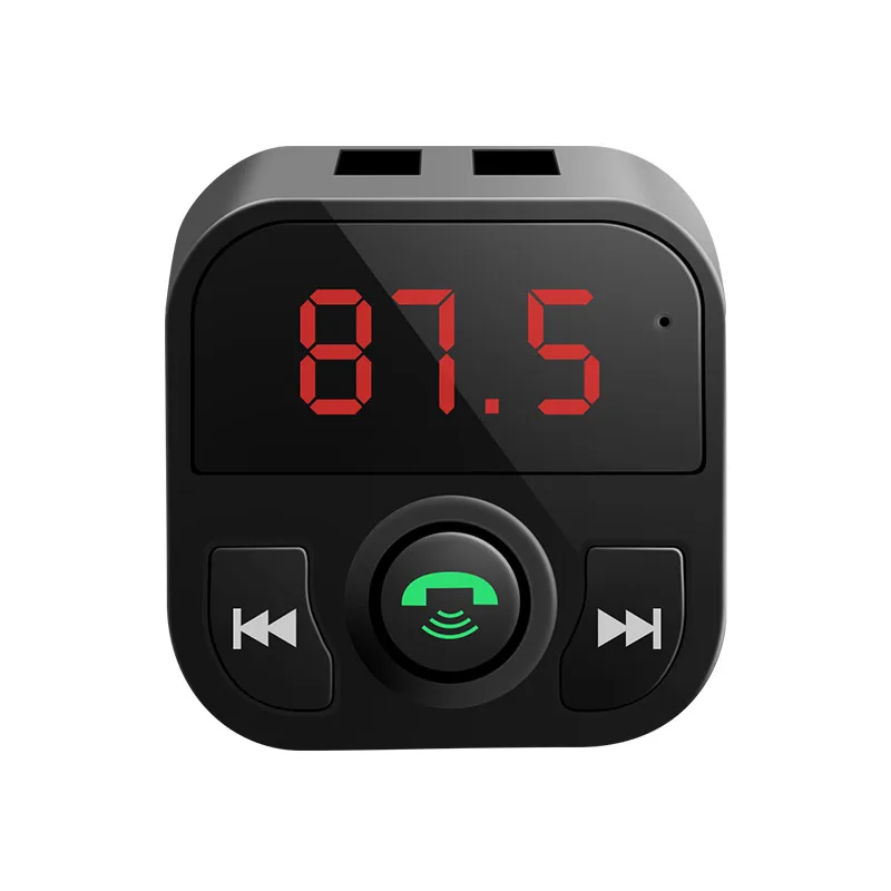 Автомобильный Bluetooth беспроводной fm-передатчик MP3-плеер USB зарядное устройство авто аксессуары - Формат цифровых медиаданных: Black