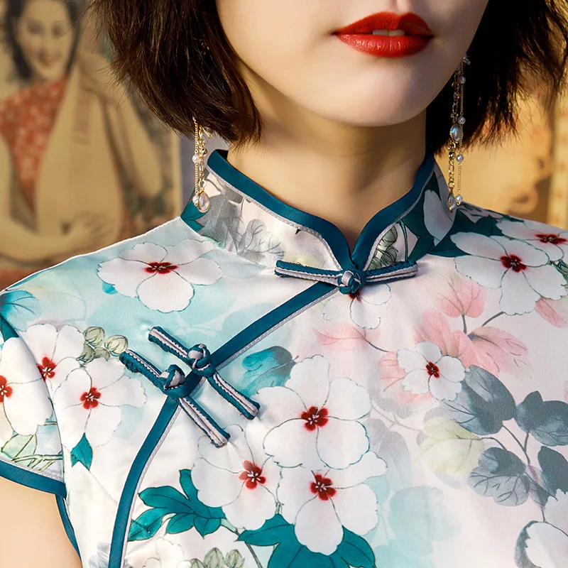 SHENG COCO Vestido Longo Festa Qipao Китайская одежда для банкета традиционное китайское платье женское платье-Ципао современное