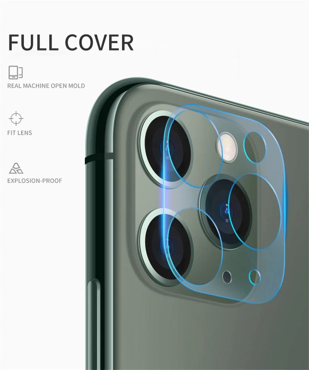 2 шт. стекло для задней камеры iPhone 11 Pro макс. закаленное стекло 11D Защитная пленка для экрана камеры iPhone 11 про-объектив стекло