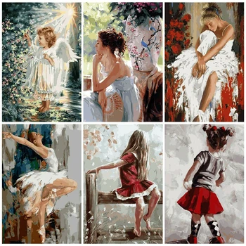 

5D DIY Diamond Painting Portrait Woman Girl Full Drill Diamond Embroidery Angel Cross Stitch Mosaic Set Art Home Decoration Gift