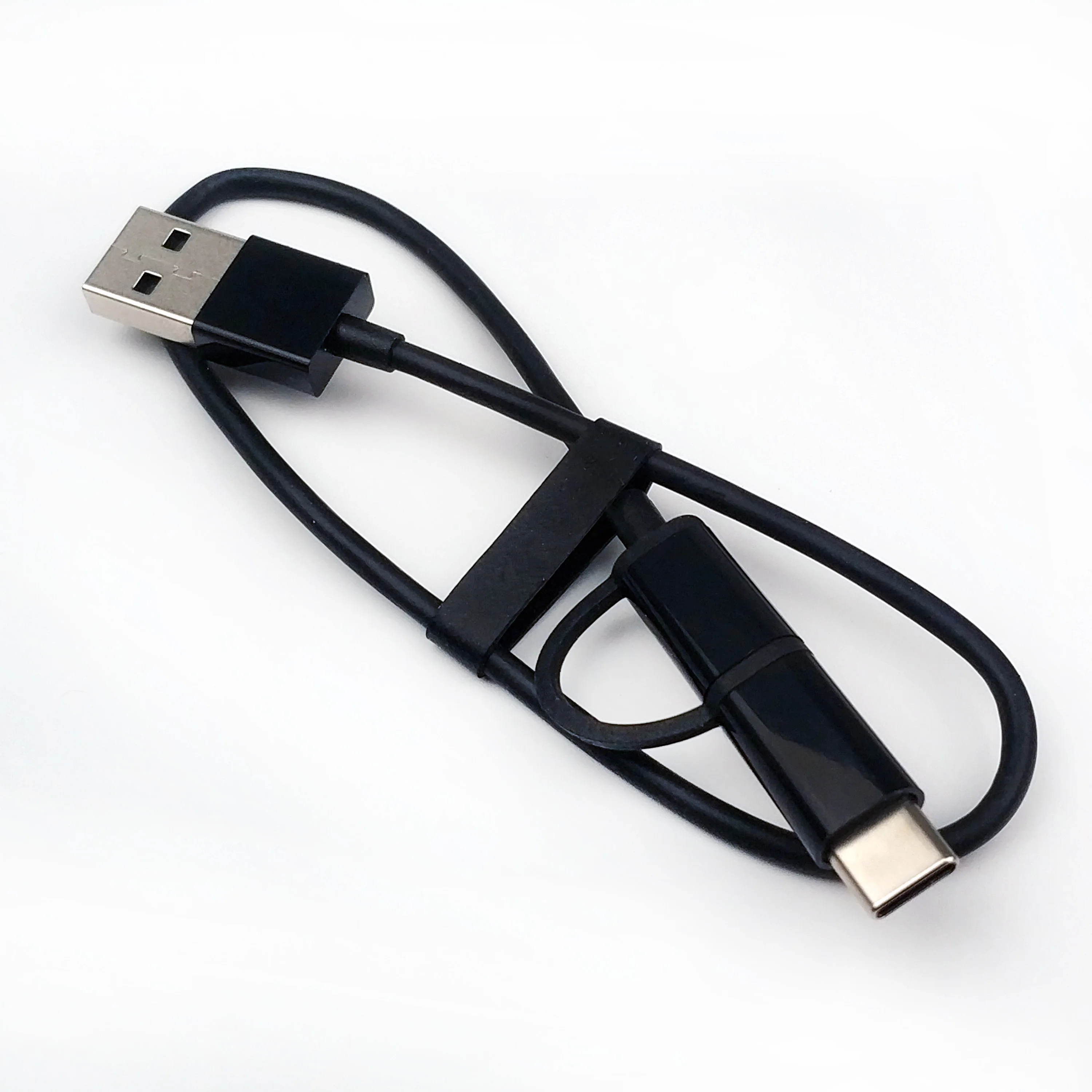 Xiao mi usb 2 в 1 зарядный кабель для mi 9 8 6 A3 A2 A1 F2 F1 mi x 3 2s Max 3 Мобильный телефон 30 см type-c mi cro usb кабель для быстрой зарядки - Цвет: 30cm black