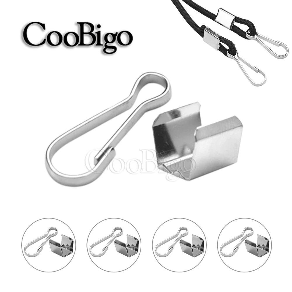 50 шт. металлический шнур замок Веревка Зажим 8 Форма защелка пружинное кольцо для