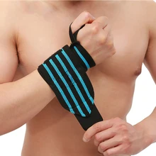 1 шт. тяжелая атлетика запястья обертывания Поддержка большого пальца Ремни Тренажерный Зал обмотки запястья браслеты фитнес спортивные браслеты