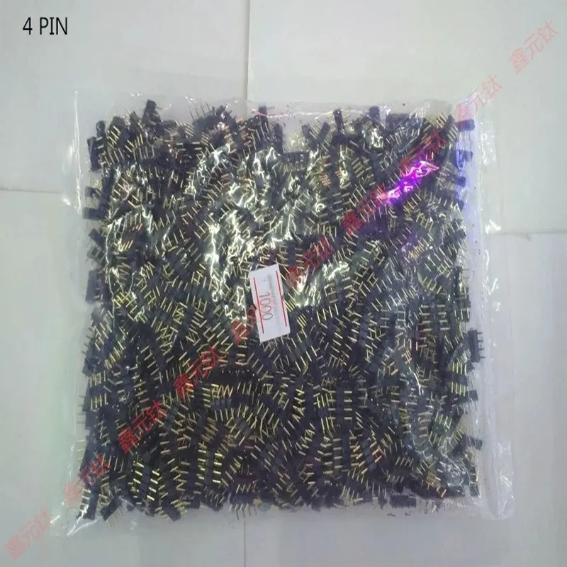 4p contact pin black white RGB Connect the needle Male head pin Color light strip connecting pin 1000pcs/lot