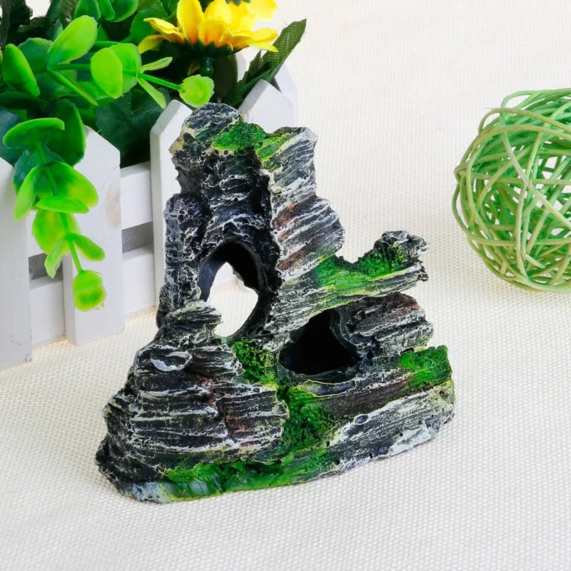 Mountain View Aquarium Rockery Hiding Cave Tree Fish Tank Ornament Decoration