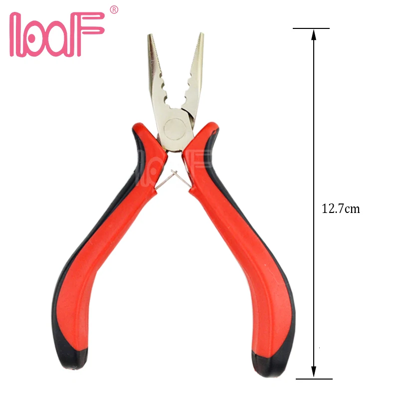 LOOF HOT Microrings звенья бусины 100 шт+ 3 отверстия плоскогубцы 1 шт+ Тянущая игла 1 шт+ вязальная игла 1 шт для наращивания волос Инструменты Наборы