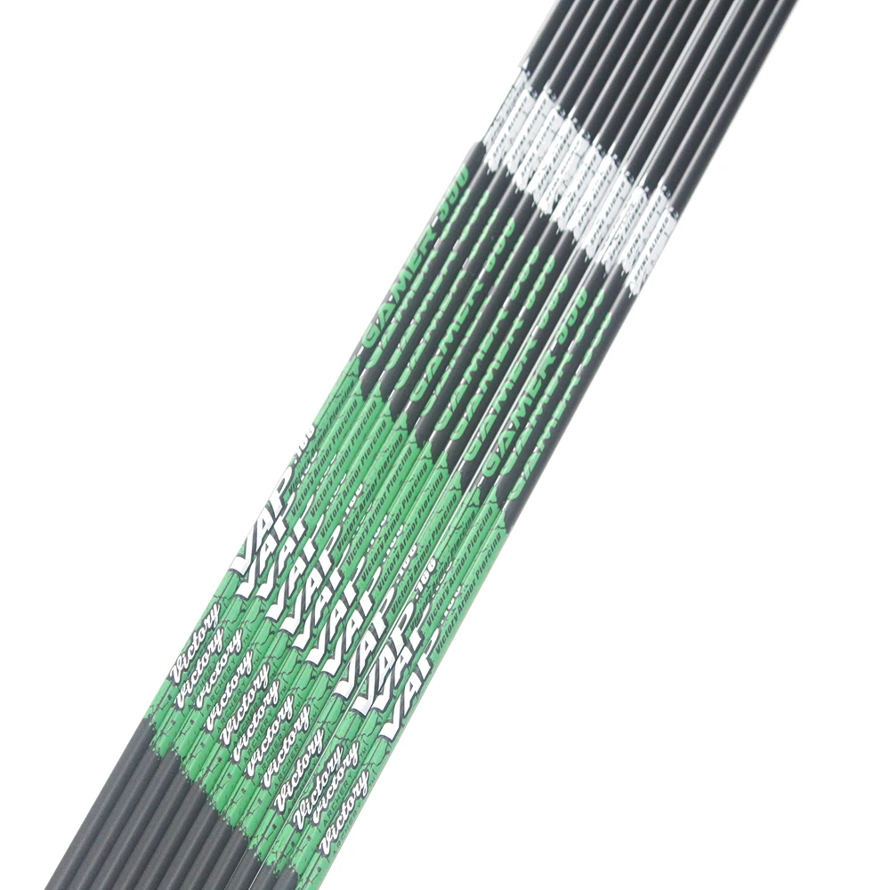 AMEYXGS 30 Pouces tir à l'arc Arbre de flèche en Carbone Pur 7.2mm ID Colonne vertébrale 400 Arbre pour Bricolage composé Arc Classique tir