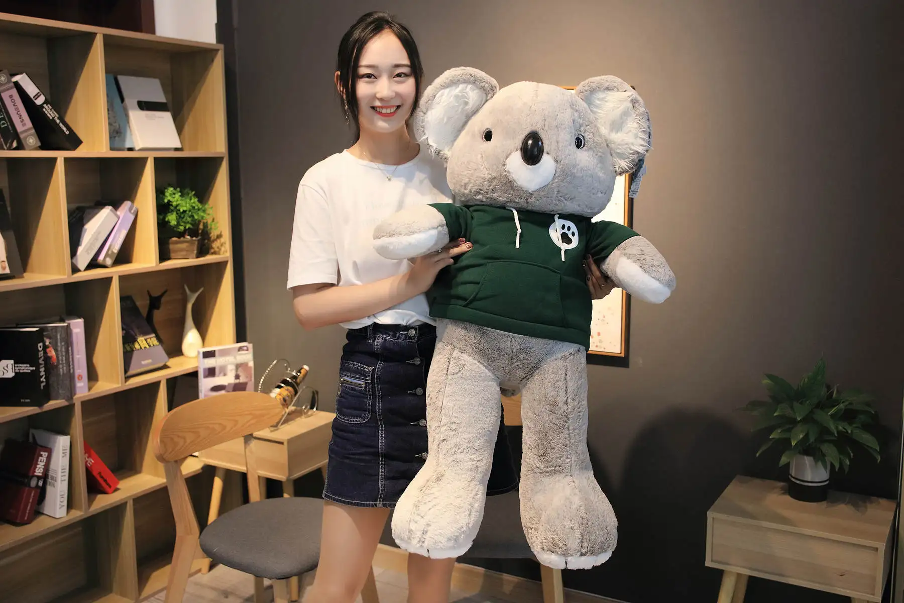 60/80 см мультфильм мягкий коала медведь с одеждой мягкие Kawaii куклы животных для детей каваи подарок на день рождения украшения дома