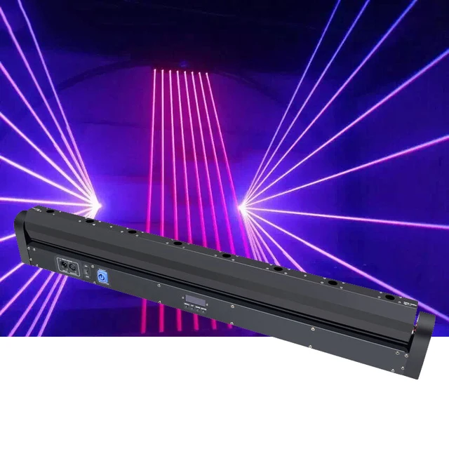 8 Eyes Moving Head Laser Light Dmx Red Green Blue Line Laser Effects Stage Lighting Projector Dj Disco Dance Floor Party Lights Stage Lighting Effect Aliexpress