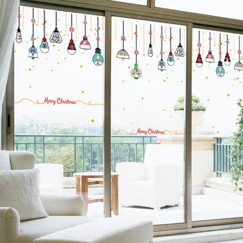 

Christmas Snowflake Christmas Ball Wall Stickers Room Decoration Home Door And Window DIY Decor Wall Stickers Decals Decoration