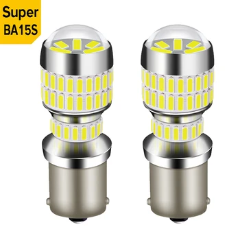 

2x 1156 BA15S P21W T20 Led W21/8W 7443 DRL Reverse Singal Light 3156 3157 Car Leds Bulb R5W Led Turn Lights New 6000K White