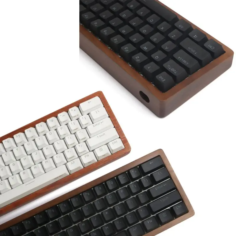 Корпус из массива дерева ANNE PRO2 Mecha деревянный чехол розового дерева|Клавиатуры| |