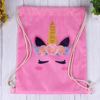 

Charming Unicorn 3D Digital Print Pocket Drawstring Backpack For Students School Bag Kid Girls Bag For Travel Free Shipping