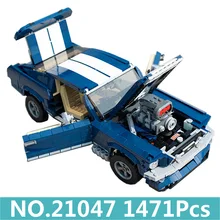 Lepinblocks 21047 Ford Mustang Technic Car 1471 шт. Набор строительных блоков 10265 игрушки для детей подарок King Bricks Creator Expert