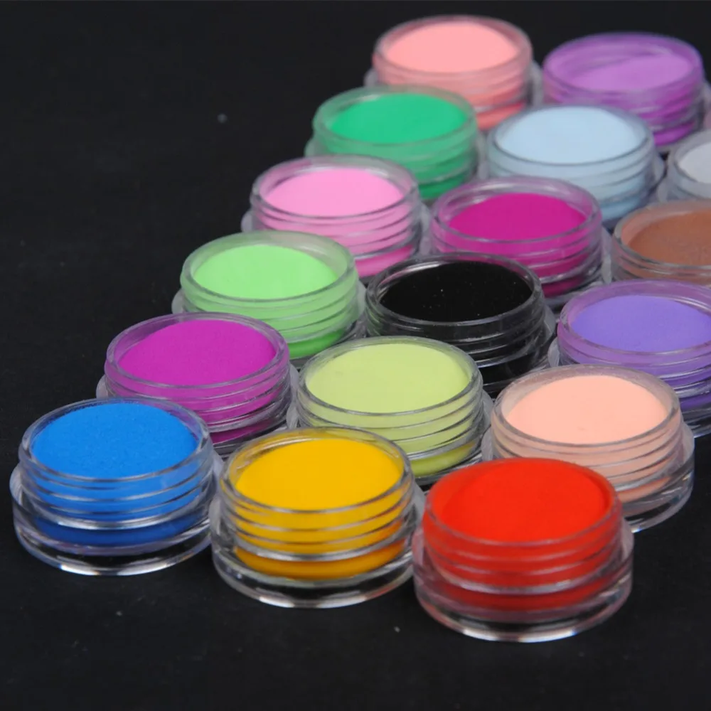 

COSCELIA Nail Acrylic Powder Glitter Dipping 18 Colors Nail Powder For Nails Art Powder Dust Acrylic Nail Art Kit