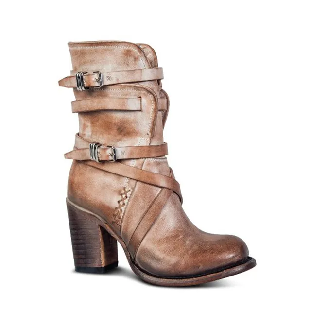 Classic Leather Mid-Calf Boho Boots Autumn & Winter Boho Styles » Original Earthwear 6