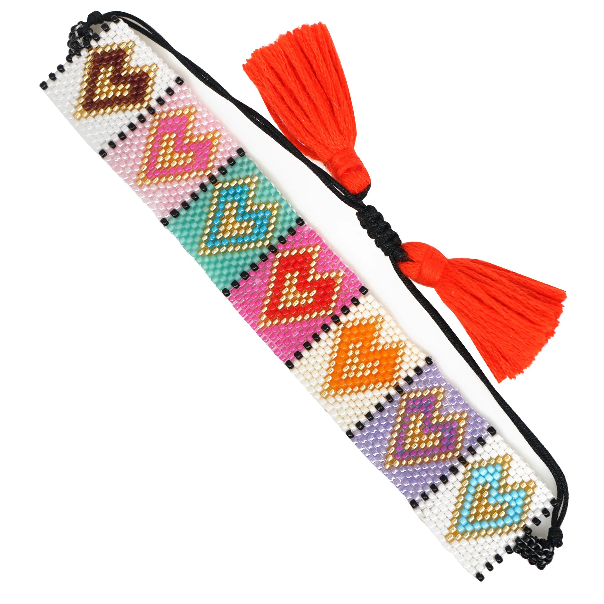 Богемный браслет в форме сердца MIYUKI Love Pulseras Mujer Moda 2019 женские браслеты-манжеты