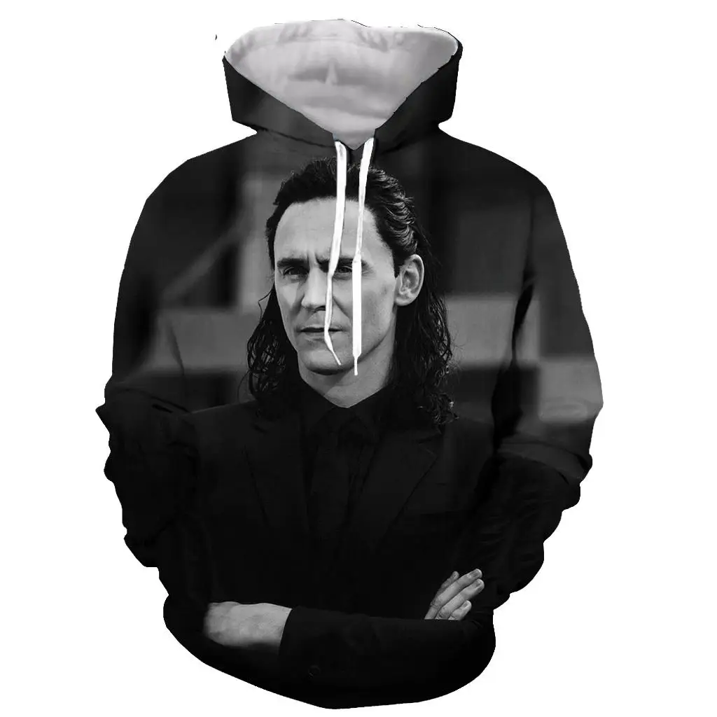 Loki 3D печатных мужчин и женщин с капюшоном толстовка модная графическая Толстовка Повседневная Уличная пуловер Толстовка