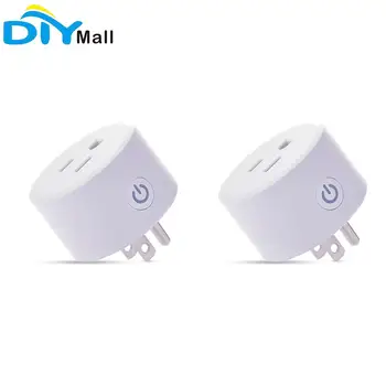 

For Home 2PCS US Smart Plug Outlet Socket for Alexa/Google Assistant Timer 2.4GHz DoHome For Siri No MFi