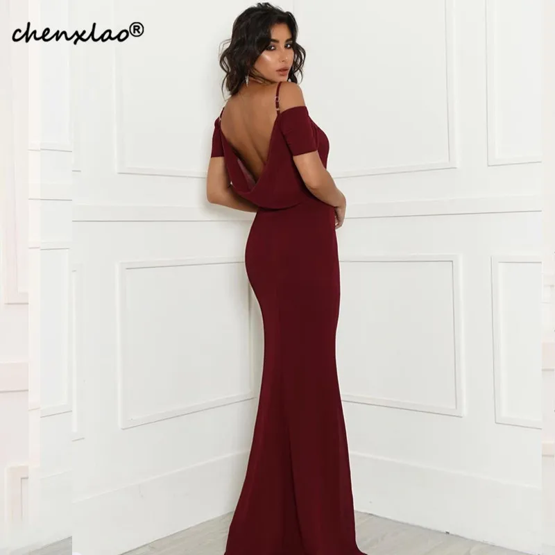 Vestido, вечернее платье русалки, длинное, с вырезом лодочкой, на тонких бретелях, длина до пола, вечерние платья, вечернее платье, Robe de soiree