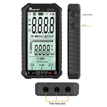 

TOOLTOP Digital Multimeter Full Screen LCD Display DC/AC Current Voltage Color Changing Alarm Tester Replacement ET8134