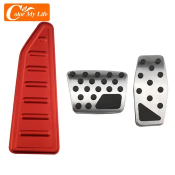 

Stainless Steel Accelerator Pedal Brake Pedals Cover Rest Pedals AT for Jeep Renegade 2015 - 2019 LHD Accessories