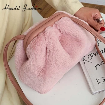 

Herald Fashion Kawaii Cloud Shape Girls Clutch Bag Pleated Dumpling Shoulder Messenger Bag Cute Lady Crossbody Bag 2019 Trendy