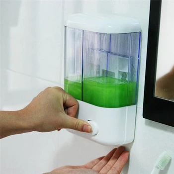 

Wall-Mounted Bathroom Soap Dispenser Kitchen Plastic Shower Gel Shampoo Hotel Household Wall-Mounted Soap Bottle
