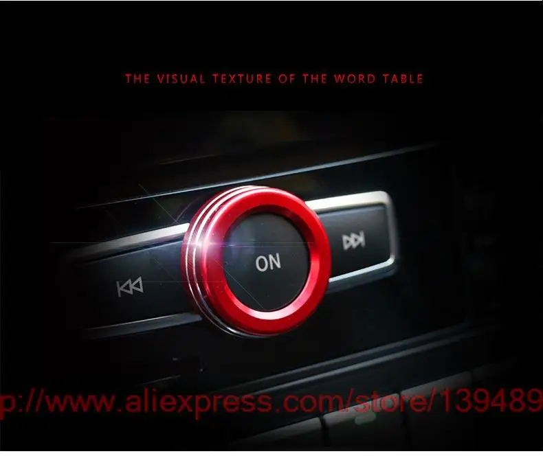 Fit for Mercedes Benz A C B  E GLK GLA CLA GLE Class Car Volume Knob Decoration/Volume Decoration Knob Sticker Cover