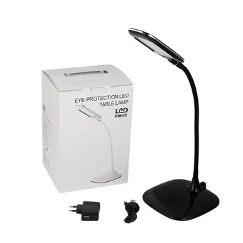 

High Brightness Eye-protection LED Table Lamp 3 Grade Dimmable With Touch Key Soft Lamp Arm 360 Adjustable Energy Saving