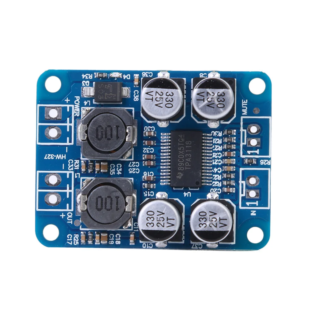 TPA3118 PBTL Mono DC8 24V 60W Плата цифрового усилителя звука AMP модуль чип 1X60W 4 8 Ом Замена