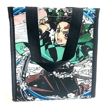 

Demon Blade Lunch Bag Thermal Stripe Tote Bags Cooler Picnic Food Lunch Box Bag For Kids Women Girls Ladies Men Children