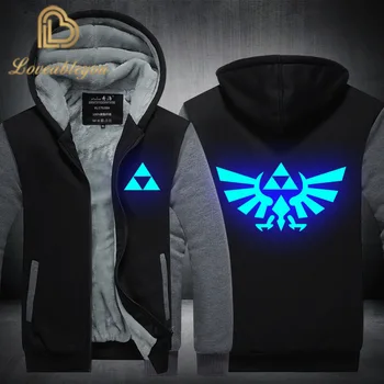 

The Legend of Zelda Zipper Luminous Hoodie Hooded Winter Tracksuit Sweatshirt Sportswear Streetwear Coat Jacket Cosplay Costume