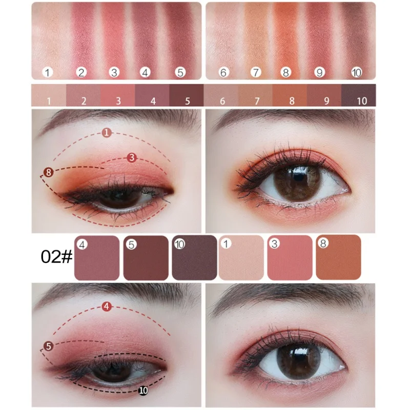 Eyeshadow Palette Non-Dizzy Dying Waterproof Eye Glitter Matte Shadow Powder