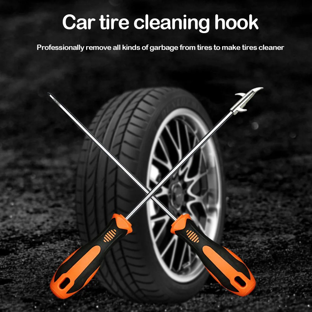 Car Tire Cleaning Hook Multifunctional Stone Groove Broken Remover Slot Stones Cleaner Tool Repair Tools |
