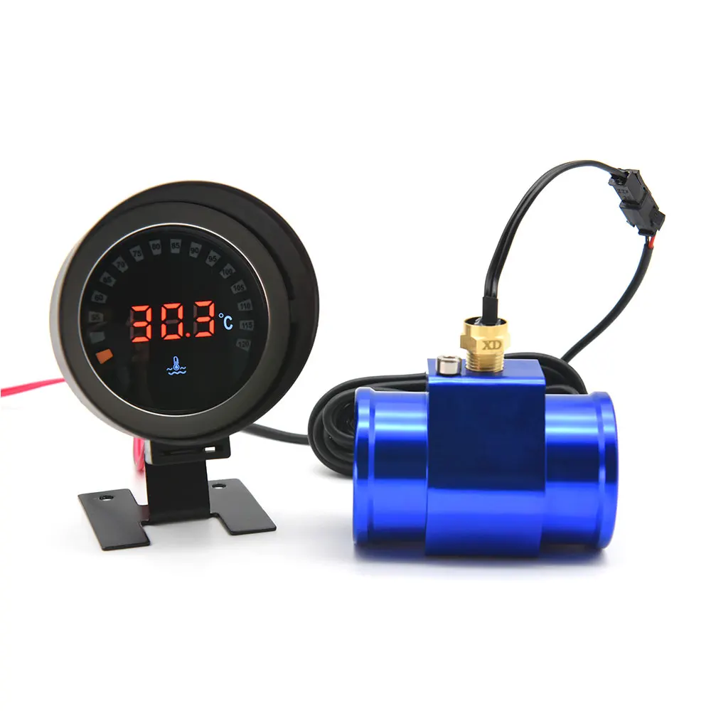 Jauge Numérique Universelle De Température De L'eau Pour Voiture, 52mm,  Capteur De Température De L'eau, 10mm, Avec Adaptateur De Tuyau De  Radiateur - L'eau Temp Jauges - AliExpress