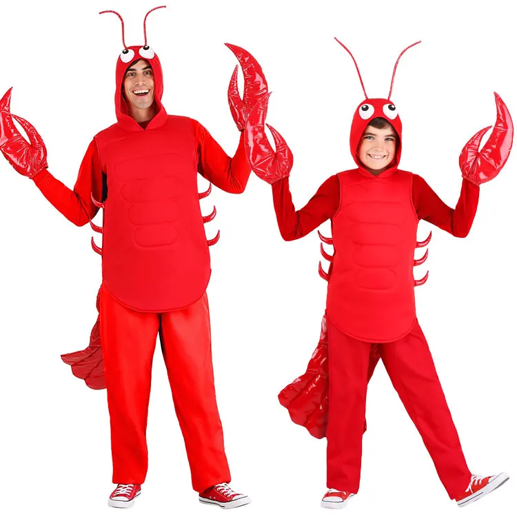 大人ハロウィンレッドロブスター衣装エビコスプレ服大人ザリガニカニ衣装面白いドレス小道具新年ギフト Aliexpress