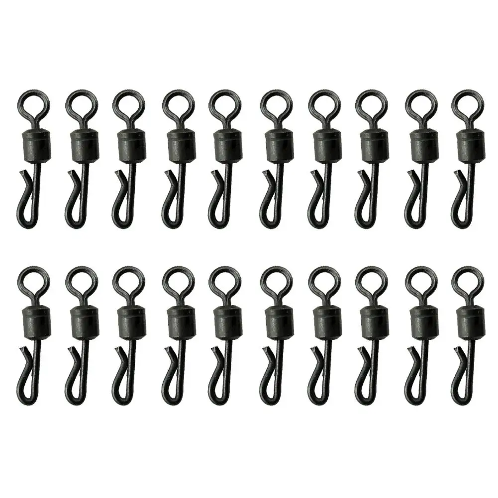 20pcs/Set Carp Fishing Accessories Lead Clip Quick Swivel Tail Anti