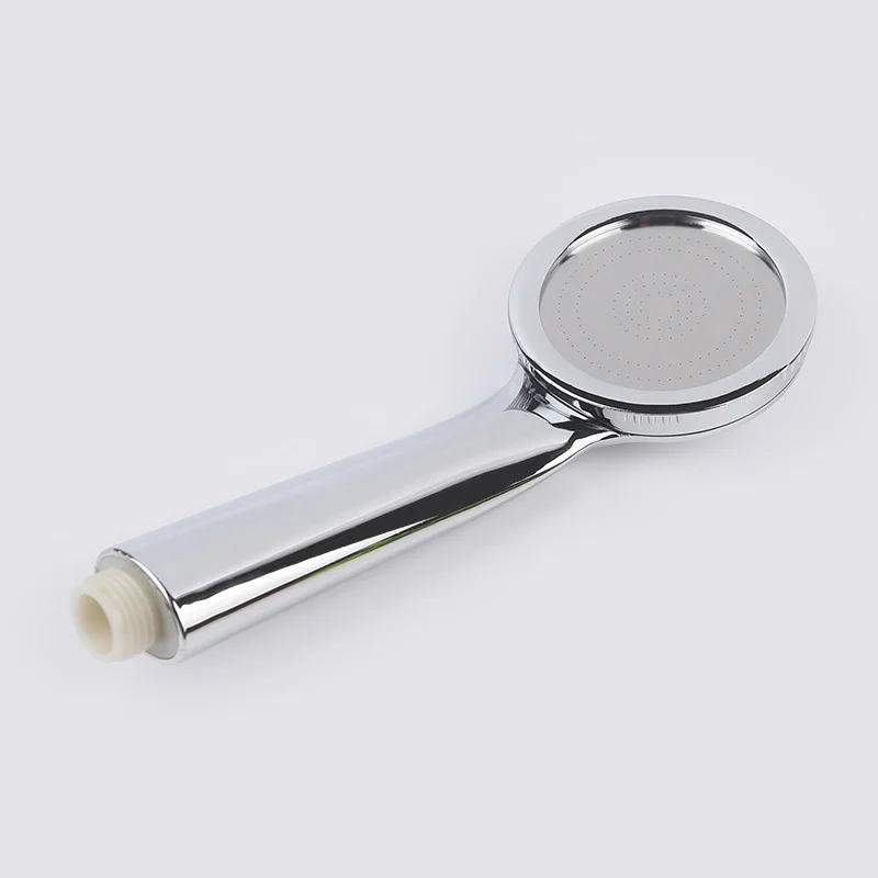 Handheld Shower Head Round Thin Top Surface Effective Home Household Safe Quick