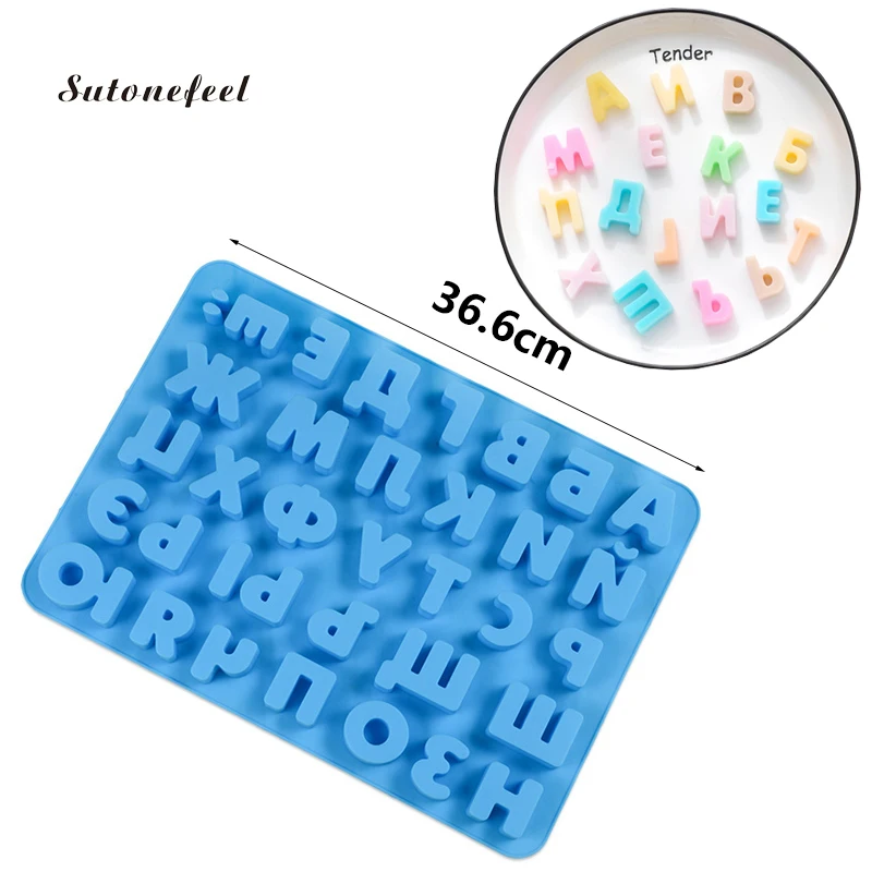Русский алфавит формы силиконовые Форма для шоколадного фондана конфеты желе