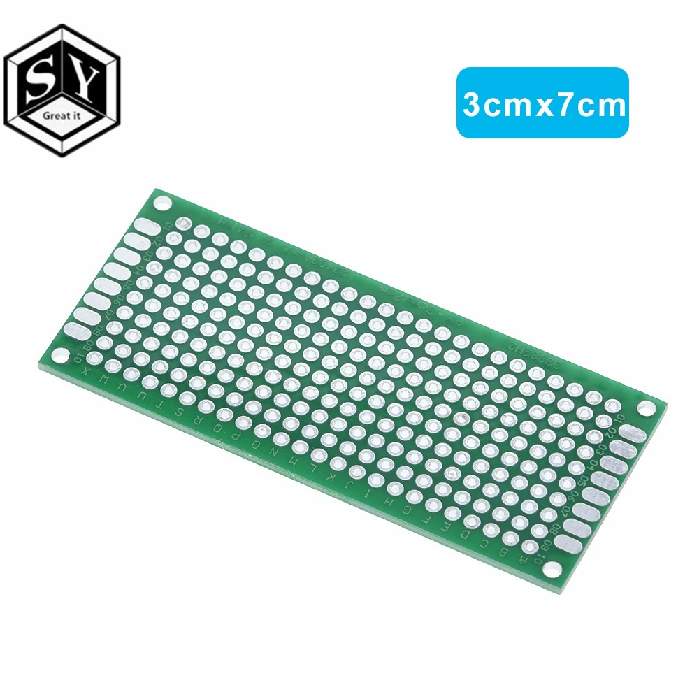 4 шт. Great IT 5x7 4x6 3x7 2x8 см двухсторонний медный Прототип pcb универсальная плата