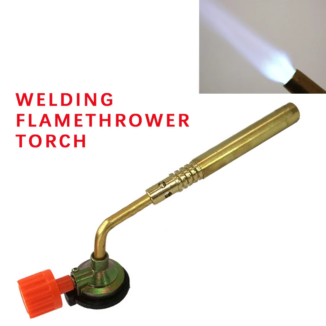 Welding Torch Flamethrower Burner Flame Gun Hand Ignition Camping Welding BBQ Tool Portable
