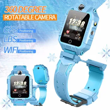 

T10-360 4G GPS Children's Smart Watch WIFI SOS Anti-lost Smartwatch Baby IP67 Waterproof Call Location Tracker Kids Smart Watch