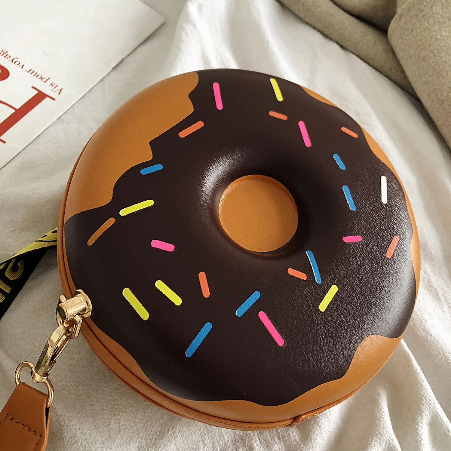

Small Bag Women's 2019 New Style INS Korean-style Japanese-style Cute Donut Cool Versatile Fashion Crossbody Bag +