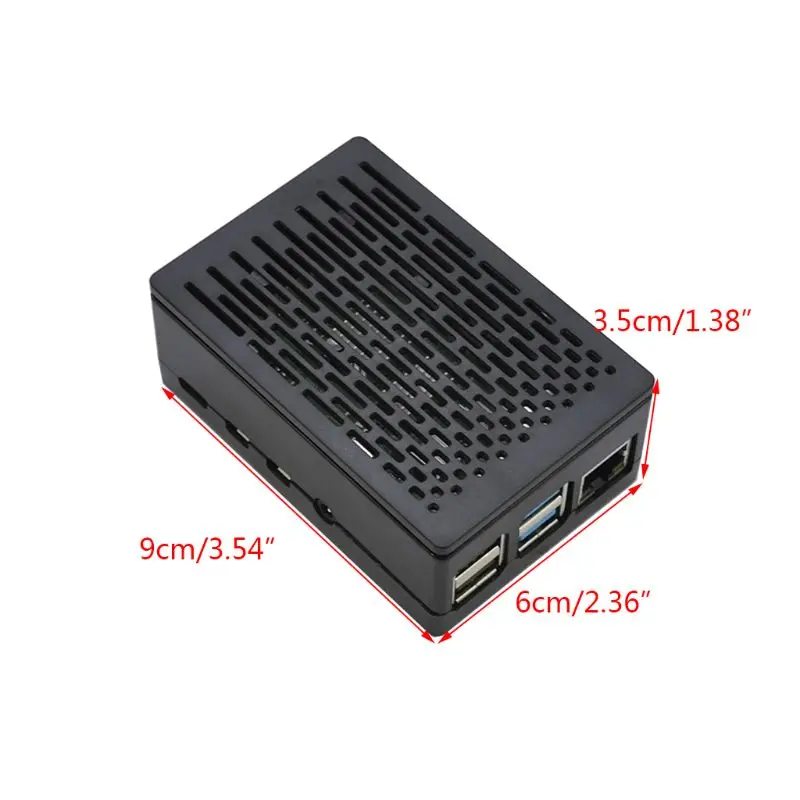 ABS защитный чехол Корпус с/без вентилятора охлаждения для Raspberry Pi 4B D08B