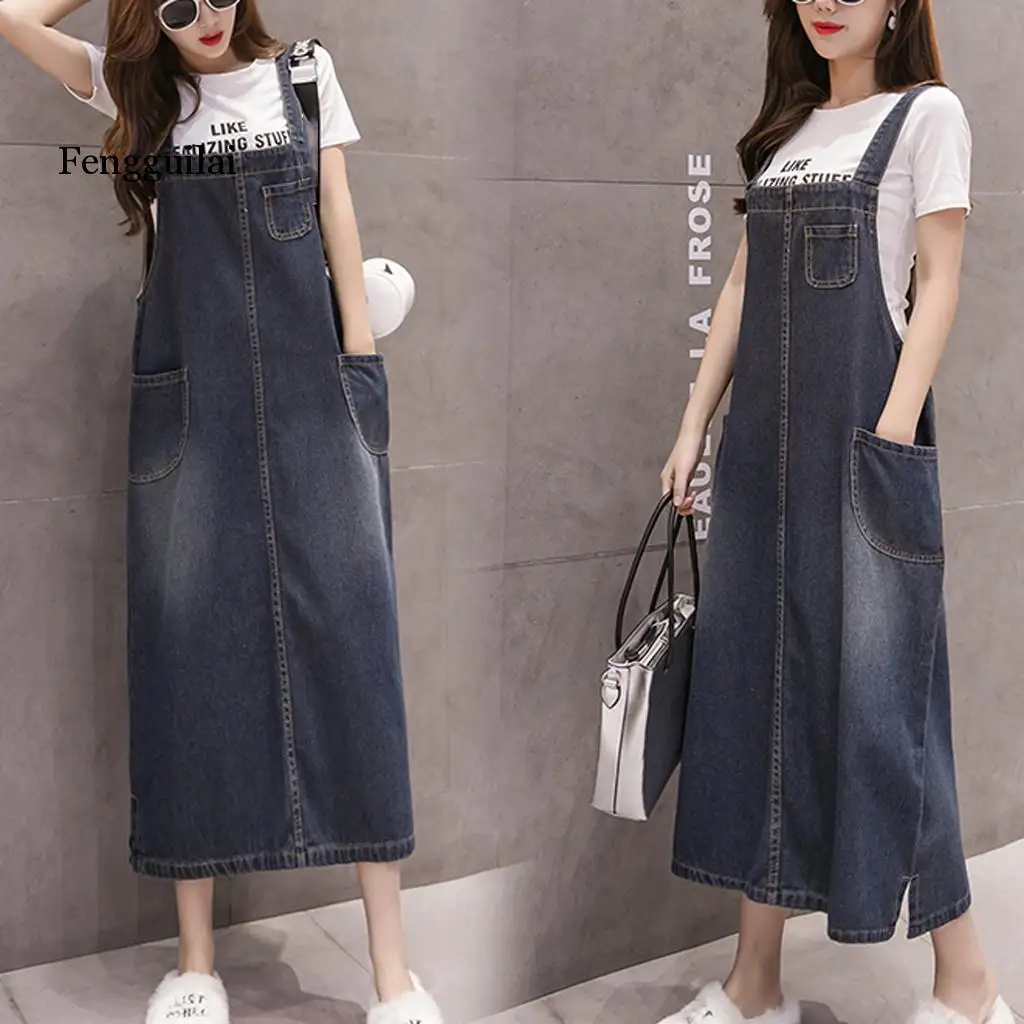 Loose Sleeveless Women Sling Denim 