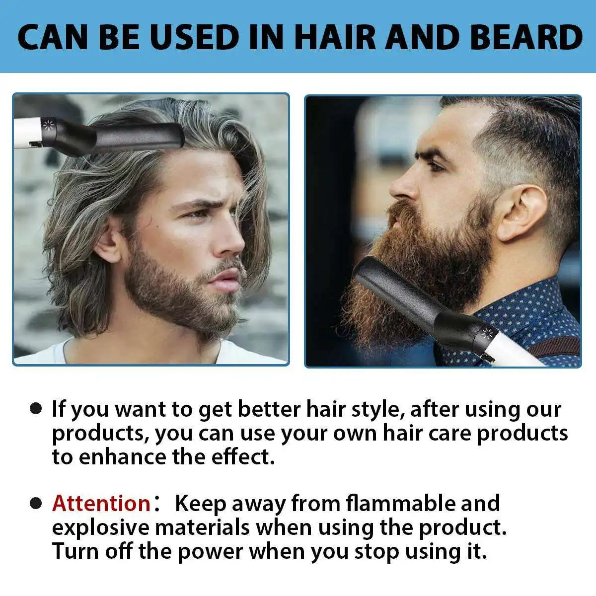 Многофункциональная расческа для волос, выпрямитель для бороды, выпрямитель для волос, электрическая расческа для выпрямления бороды, быстрый стайлер для волос для мужчин